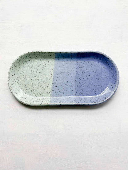 Brighter Days Medium Oval Stoneware Tray