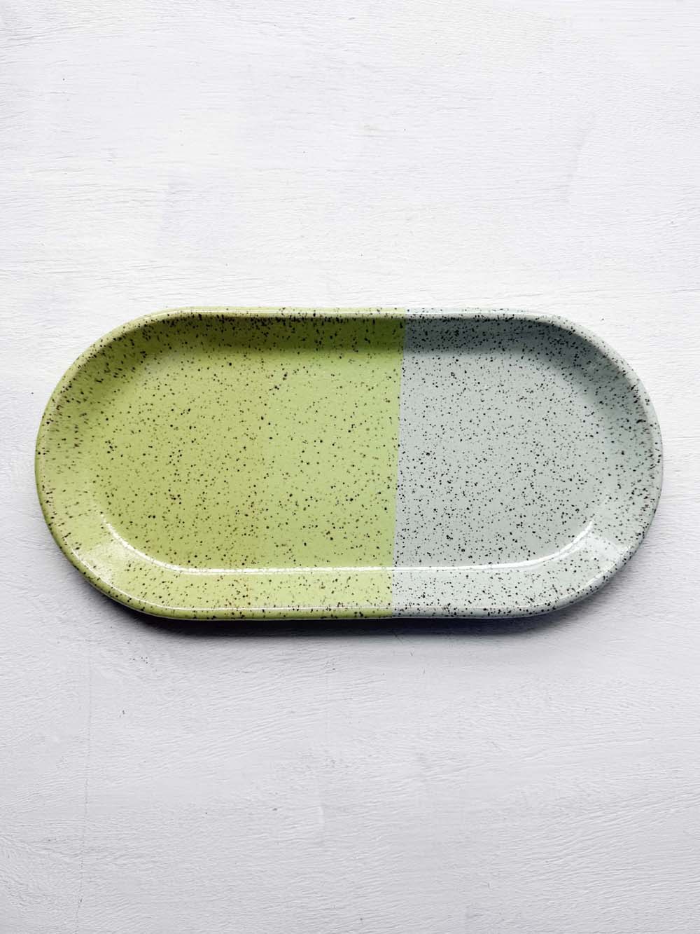 Brighter Days Medium Oval Stoneware Tray