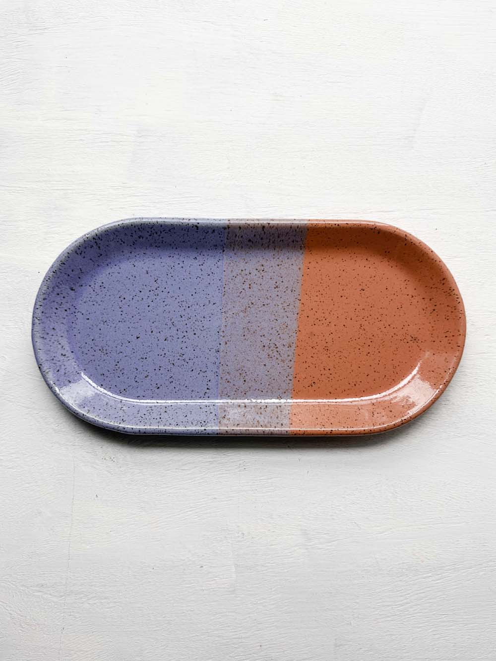 Brighter Days Medium Oval Stoneware Tray