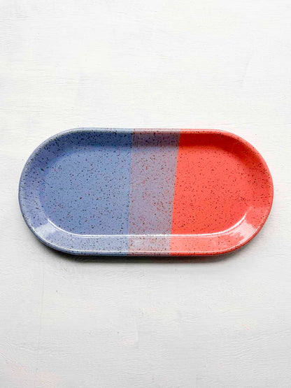 Brighter Days Medium Oval Stoneware Tray