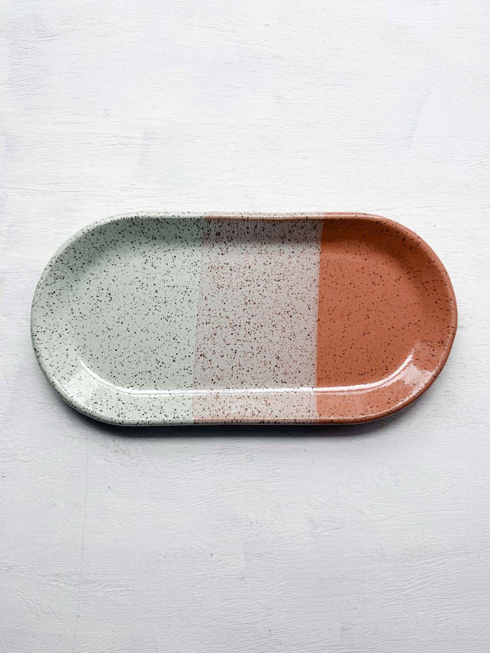 Brighter Days Medium Oval Stoneware Tray