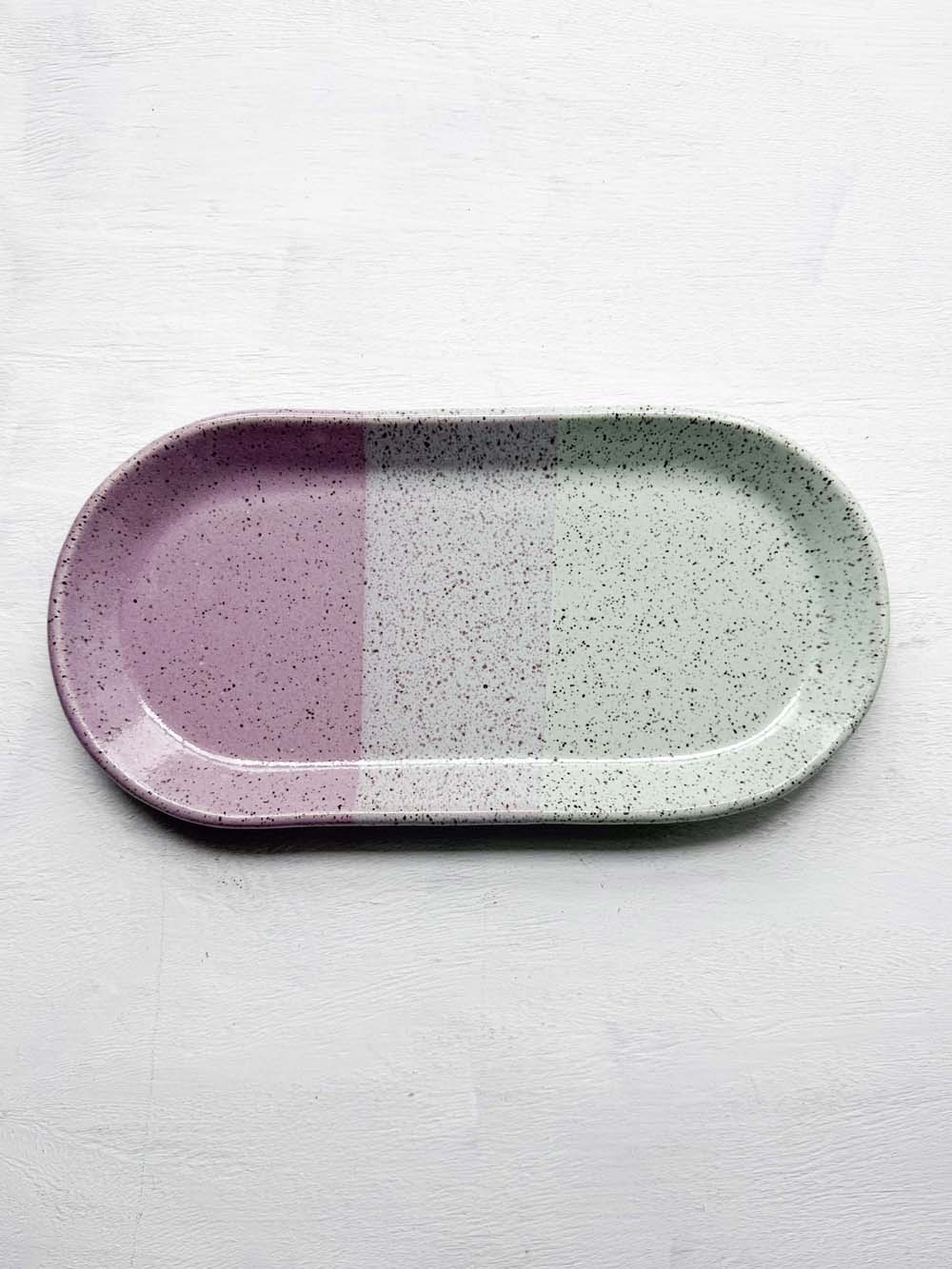 Brighter Days Medium Oval Stoneware Tray