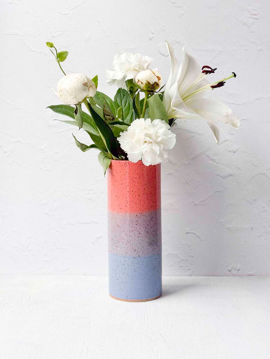 Brighter Days Stoneware Bouquet Vase