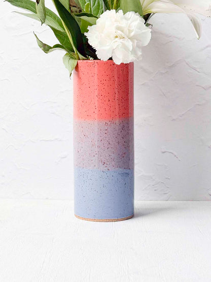 Brighter Days Stoneware Bouquet Vase