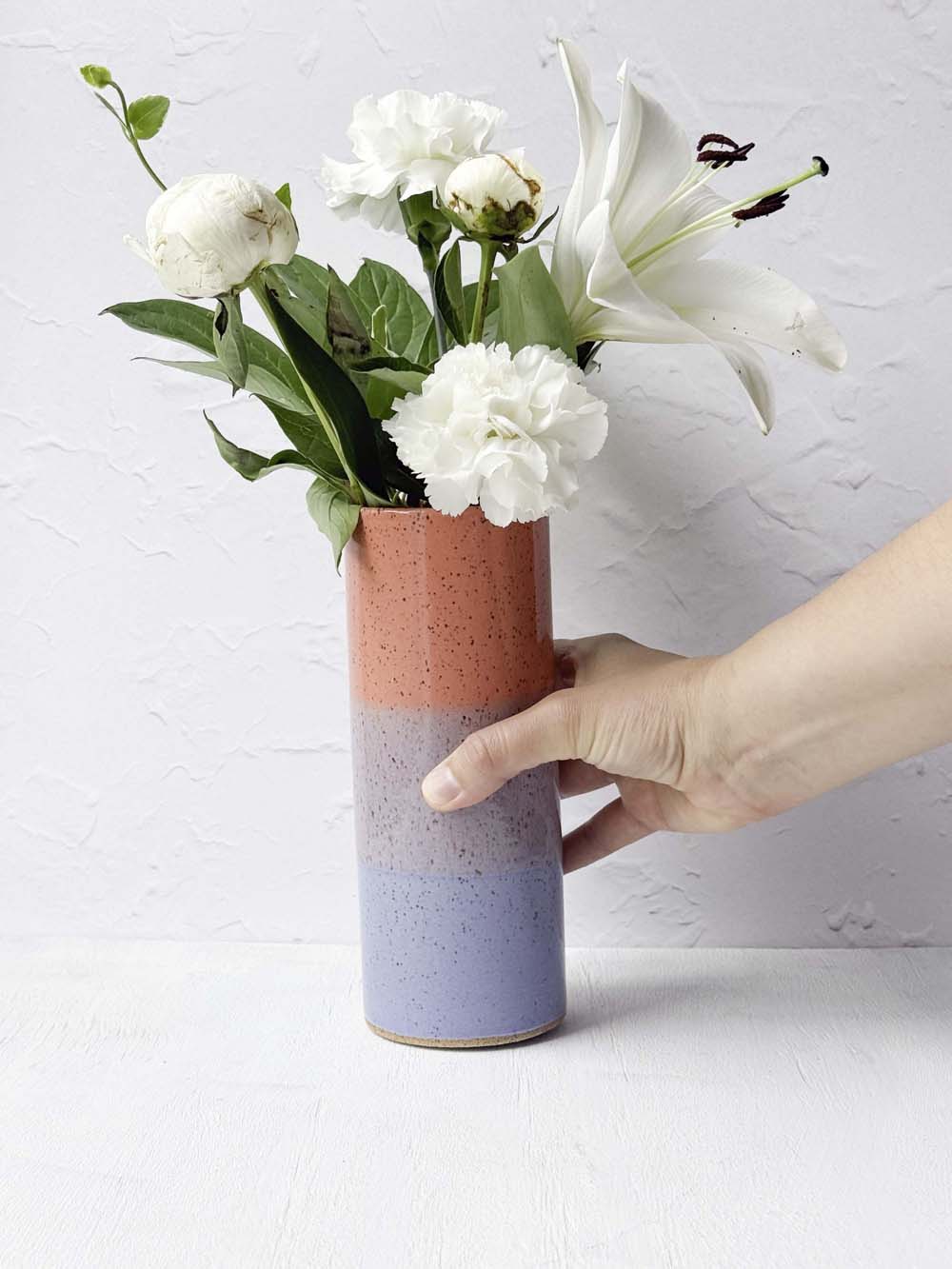 Brighter Days Stoneware Bouquet Vase