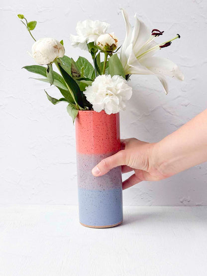 Brighter Days Stoneware Bouquet Vase