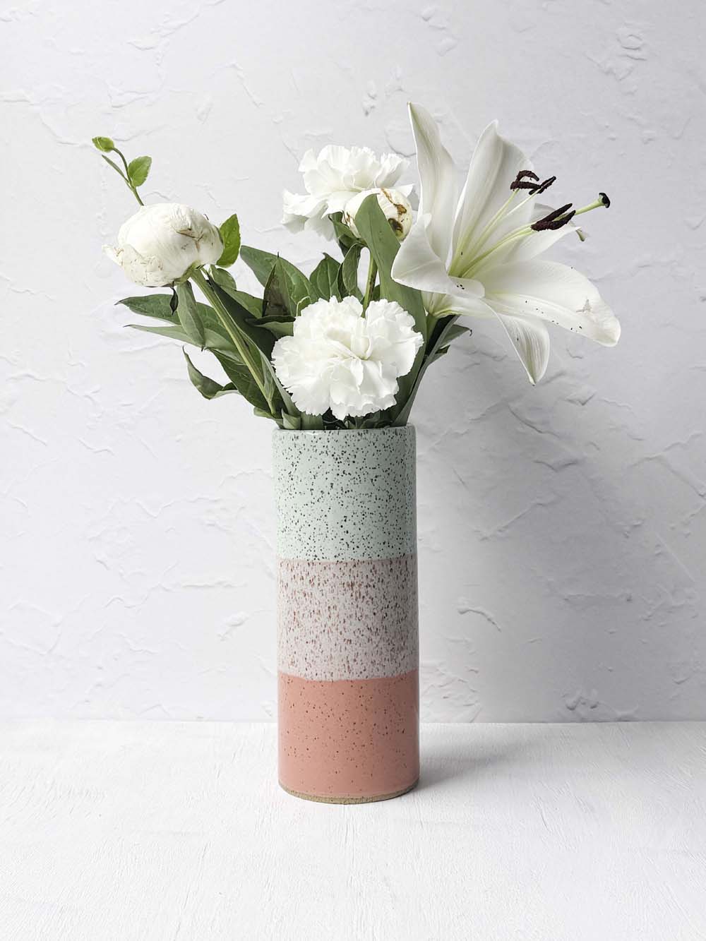 Brighter Days Stoneware Bouquet Vase