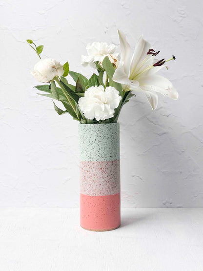 Brighter Days Stoneware Bouquet Vase
