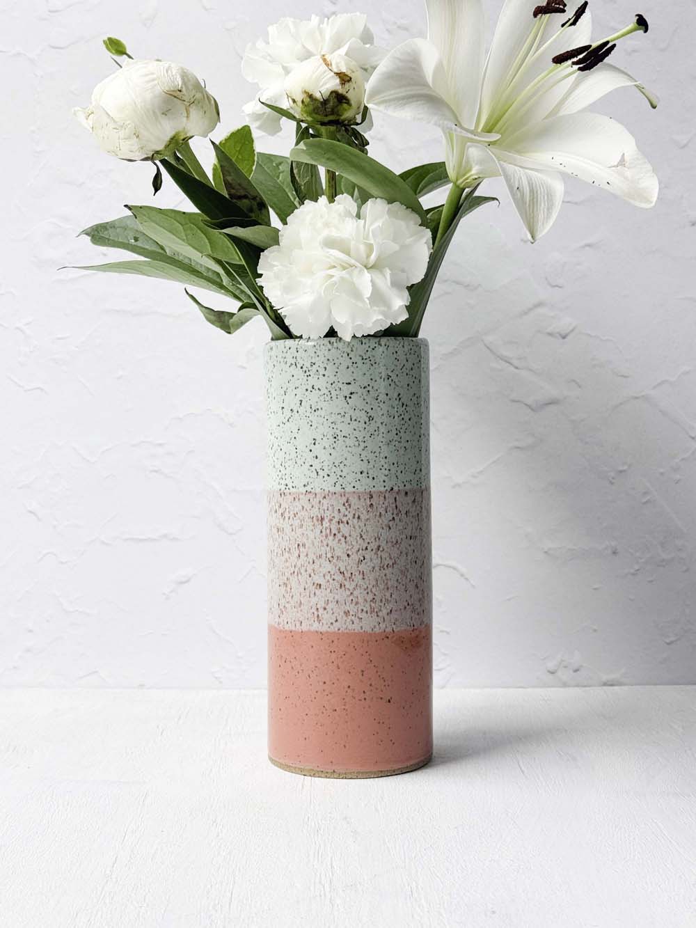 Brighter Days Stoneware Bouquet Vase