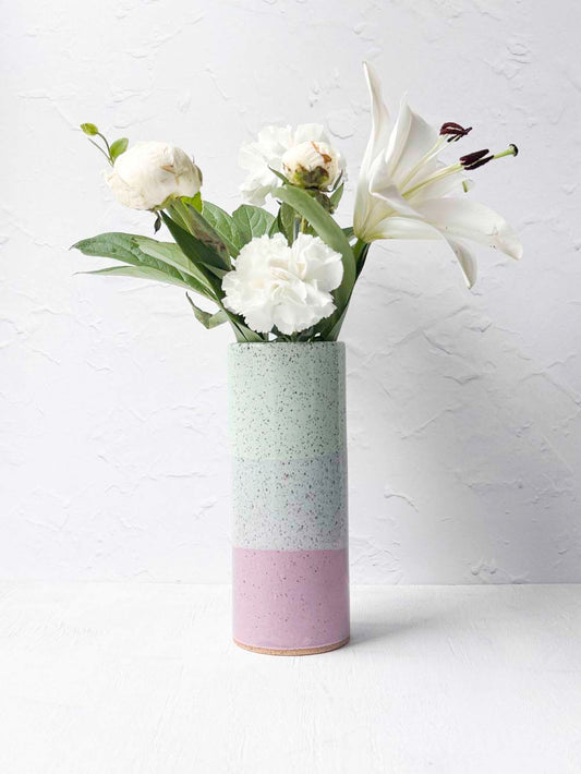 Brighter Days Stoneware Bouquet Vase