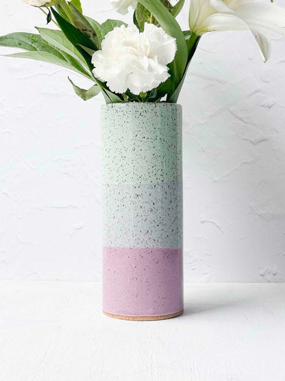 Brighter Days Stoneware Bouquet Vase