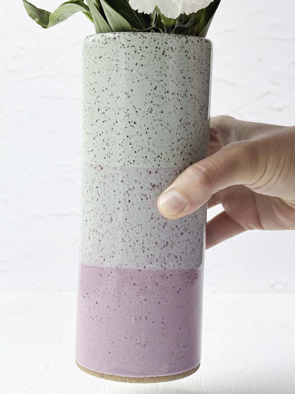 Brighter Days Stoneware Bouquet Vase
