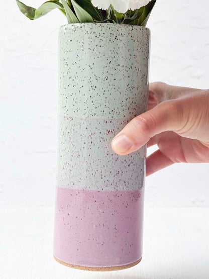 Brighter Days Stoneware Bouquet Vase