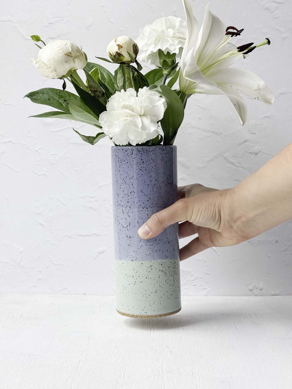 Brighter Days Stoneware Bouquet Vase