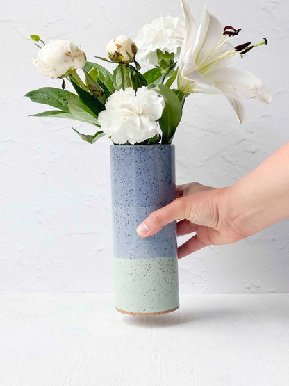 Brighter Days Stoneware Bouquet Vase