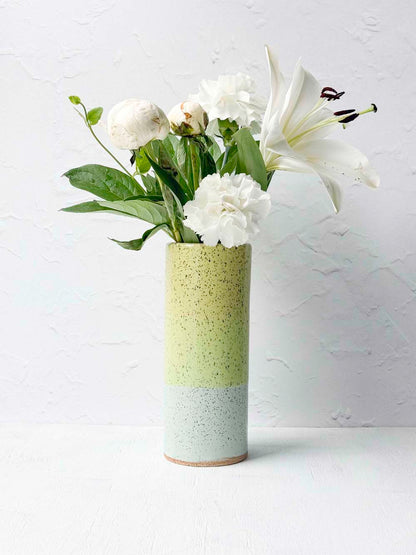 Brighter Days Stoneware Bouquet Vase