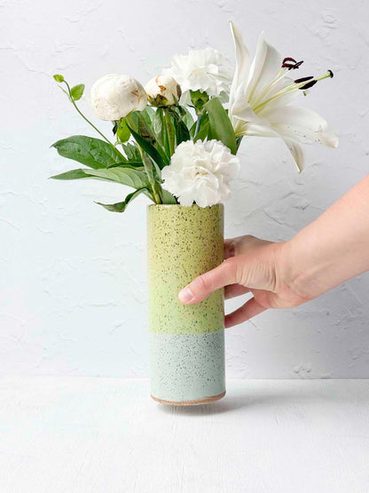 Brighter Days Stoneware Bouquet Vase
