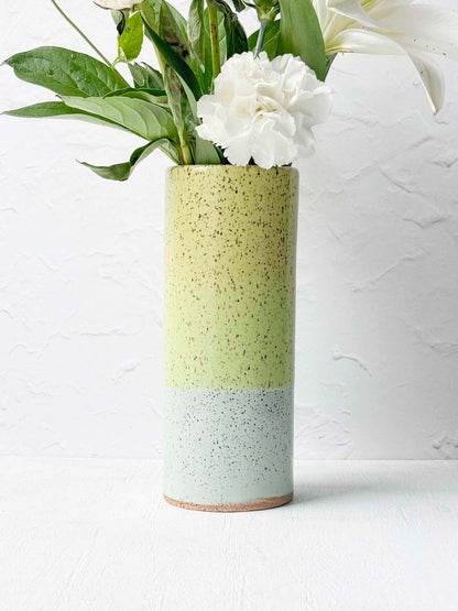 Brighter Days Stoneware Bouquet Vase