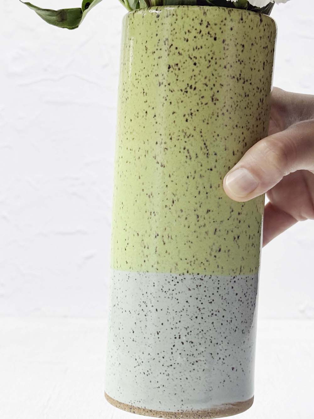 Brighter Days Stoneware Bouquet Vase