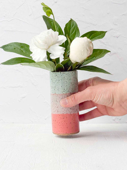 Brighter Days Stoneware Bud Vase