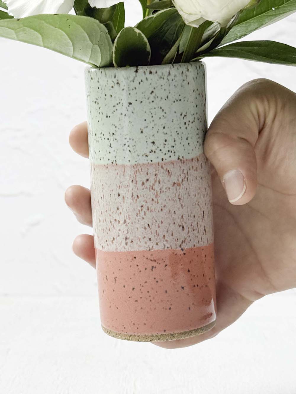 Brighter Days Stoneware Bud Vase