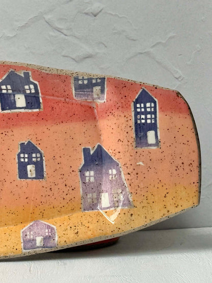 Orange and Purple House Tray