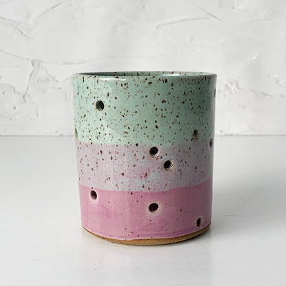 Brighter Days Stoneware Candle Holders - Available in Assorted Colors