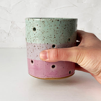 Brighter Days Stoneware Candle Holders - Available in Assorted Colors