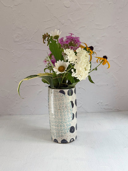 Oval Stoneware Vase