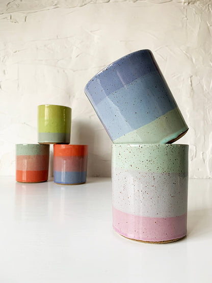 WHOLESALE Brighter Days Stoneware Rocks Cups - Available in Assorted Colors
