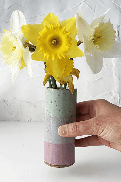 WHOLESALE Brighter Days Stoneware Bud Vase - Available in Assorted Colors