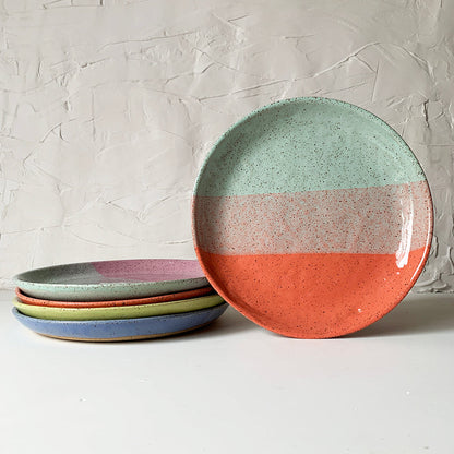 WHOLESALE Brighter Days Large Stoneware Plate - Available in Assorted Colors
