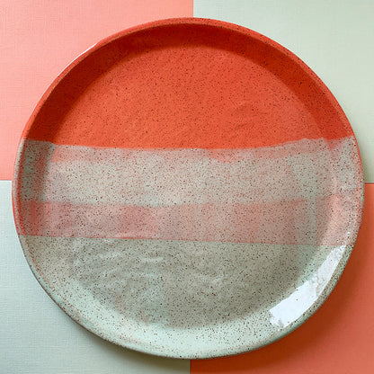 WHOLESALE Brighter Days Large Stoneware Platter - Available in Assorted Colors