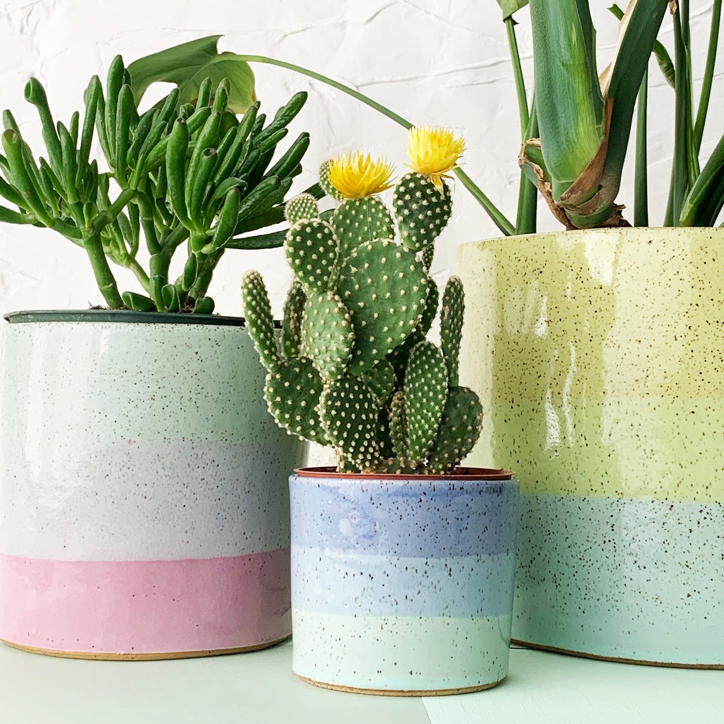 WHOLESALE Brighter Days Large Stoneware Planter - Available in Assorted Colors