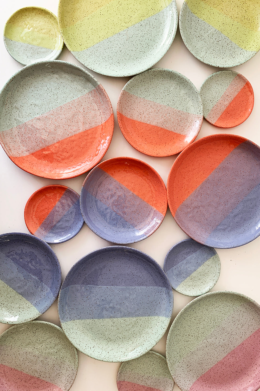 Brighter Days Large Stoneware Plate - Available in Assorted Colors