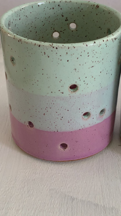 Brighter Days Stoneware Candle Holders - Available in Assorted Colors