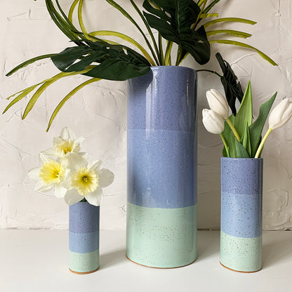 Brighter Days Stoneware Mantel Vase - Available in Assorted Colors