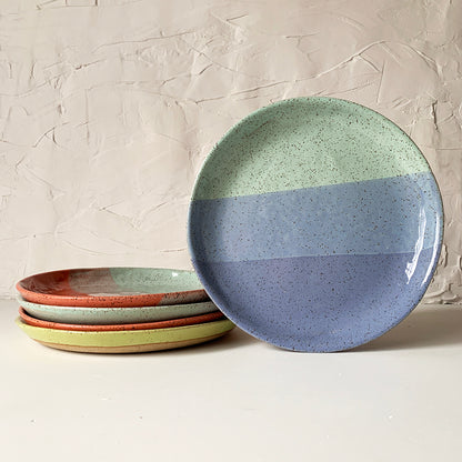 Brighter Days Large Stoneware Plate - Available in Assorted Colors