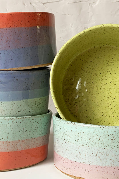 Brighter Days Stoneware Medium Bowl - Available in Assorted Colors