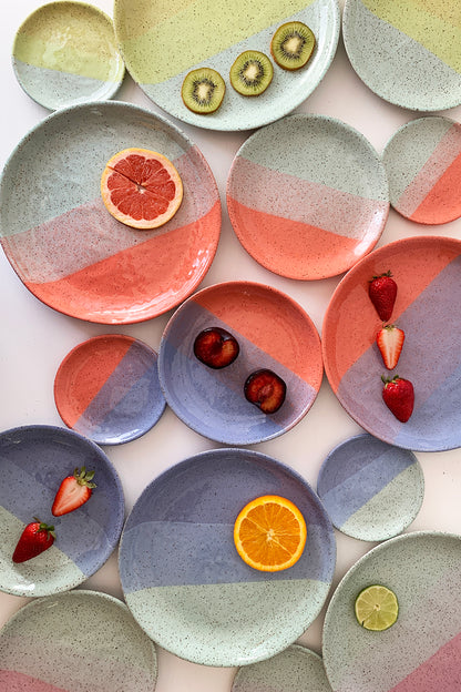 Brighter Days Small Stoneware Plate - Available in Assorted Colors