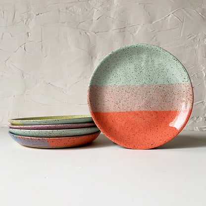 Brighter Days Small Stoneware Plate - Available in Assorted Colors