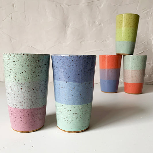 Brighter Days Stoneware Tumbler - Available in Assorted Colors
